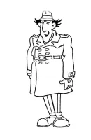 Inspector gadget kleurplaat 2
